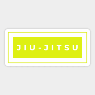 BJJ Jiu Jitsu Minimal Yellow Sticker